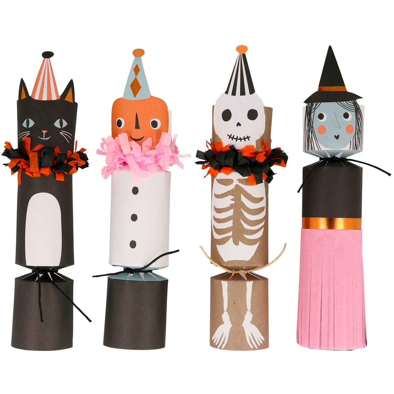 Vintage Halloween Medium Crackers (x 8)