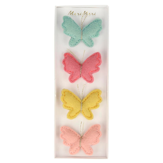 Felt Butterfly Hair Clips