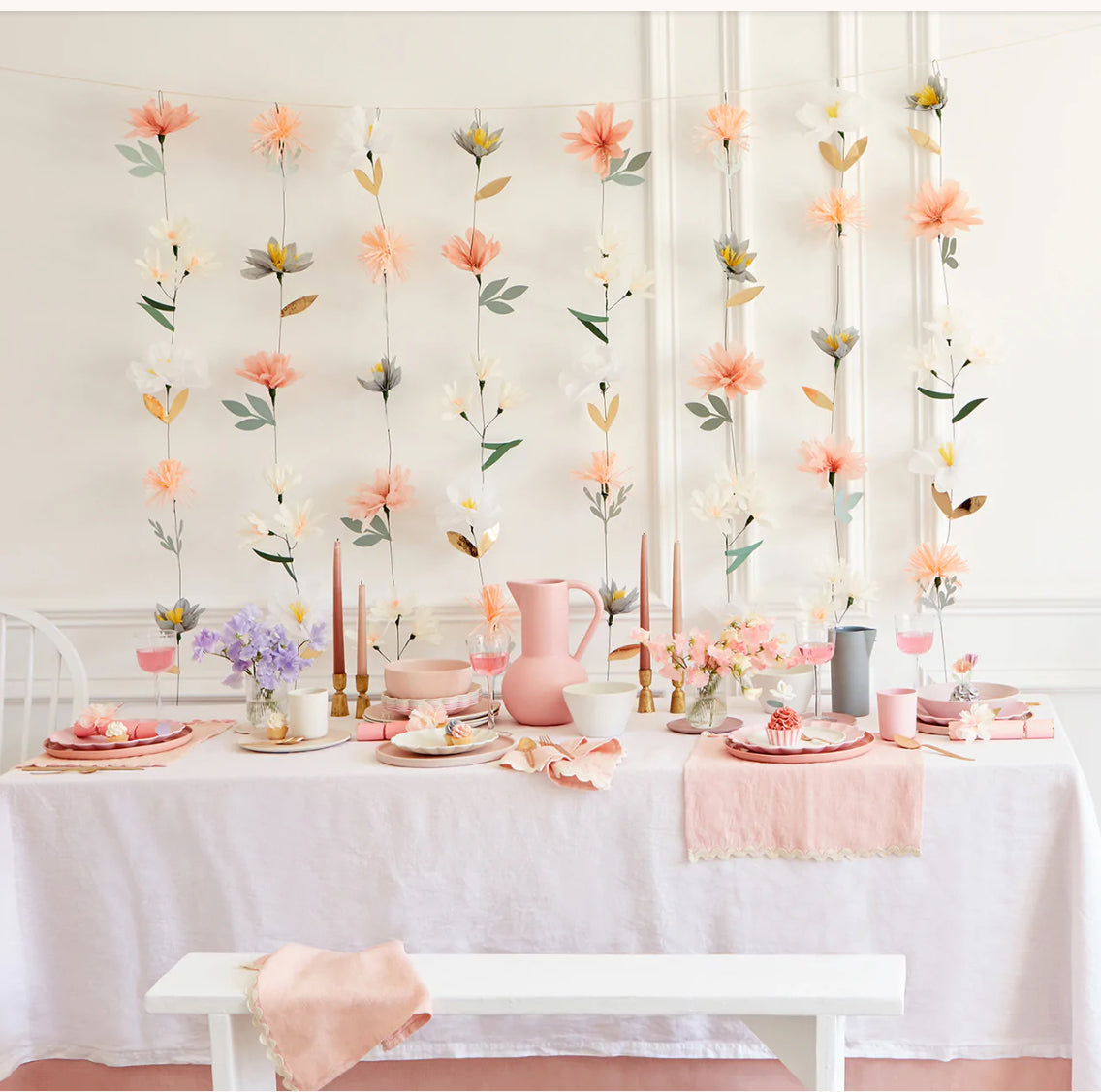 Pastel Flower Wall