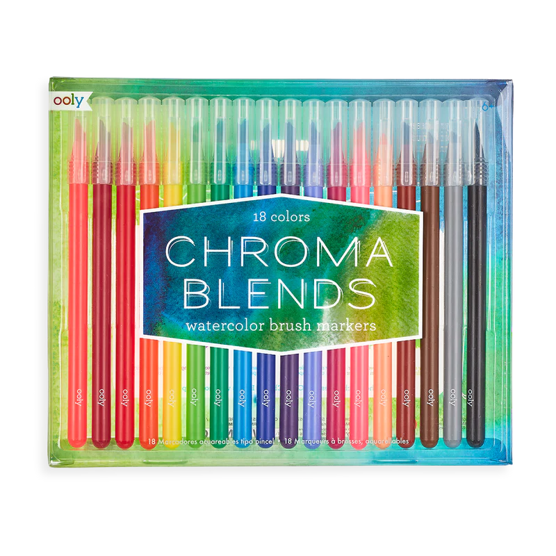 chroma blends watercolor brush markers