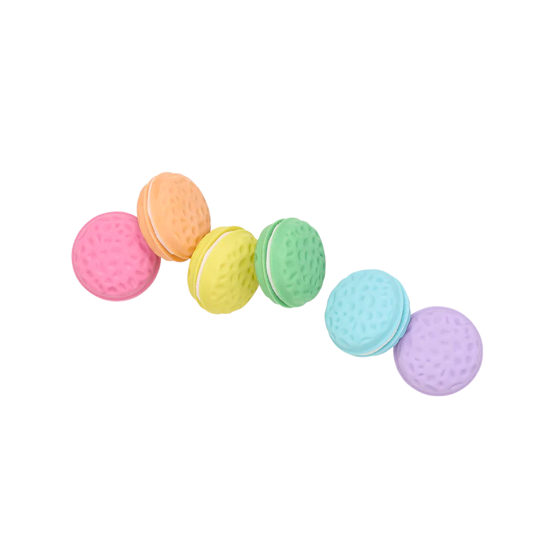 macarons scented erasers