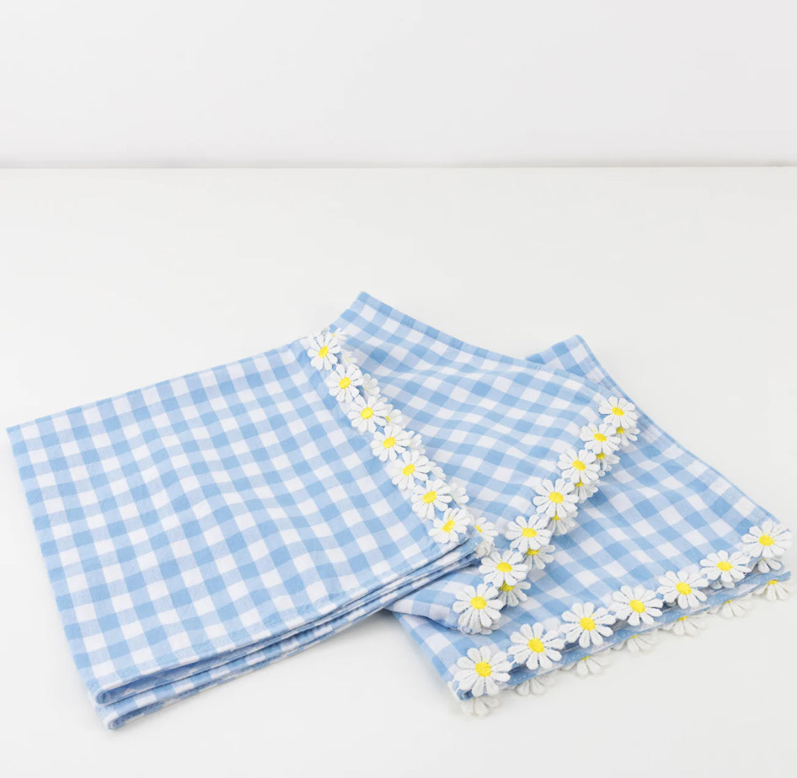 Serviettes en tissu vichy Daisy Edge (x 4) 