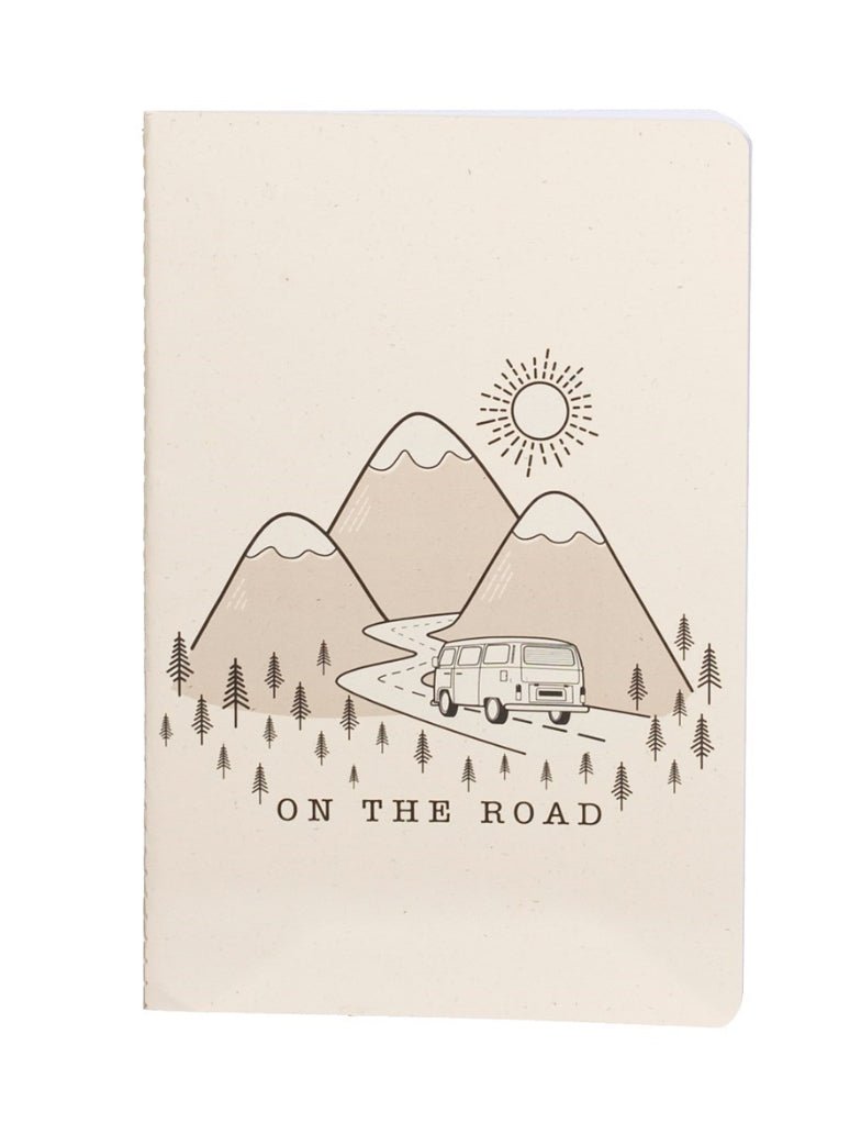 On The Road Cream A5 Notebook