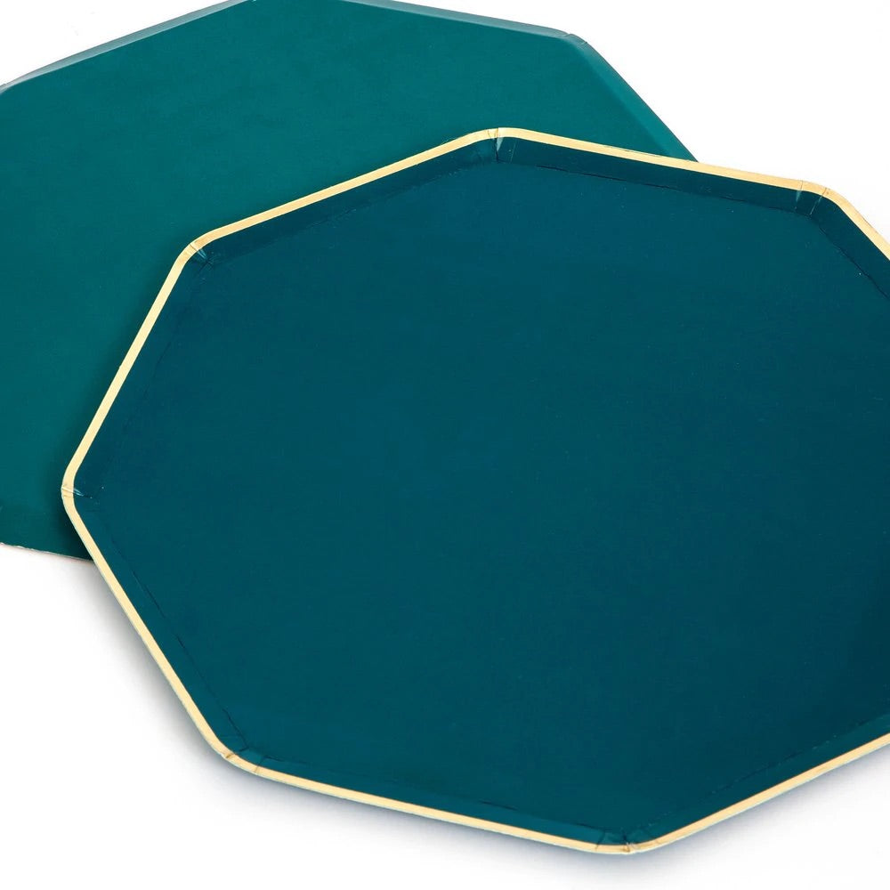 Dark Teal Dinner Plates (set of 8)