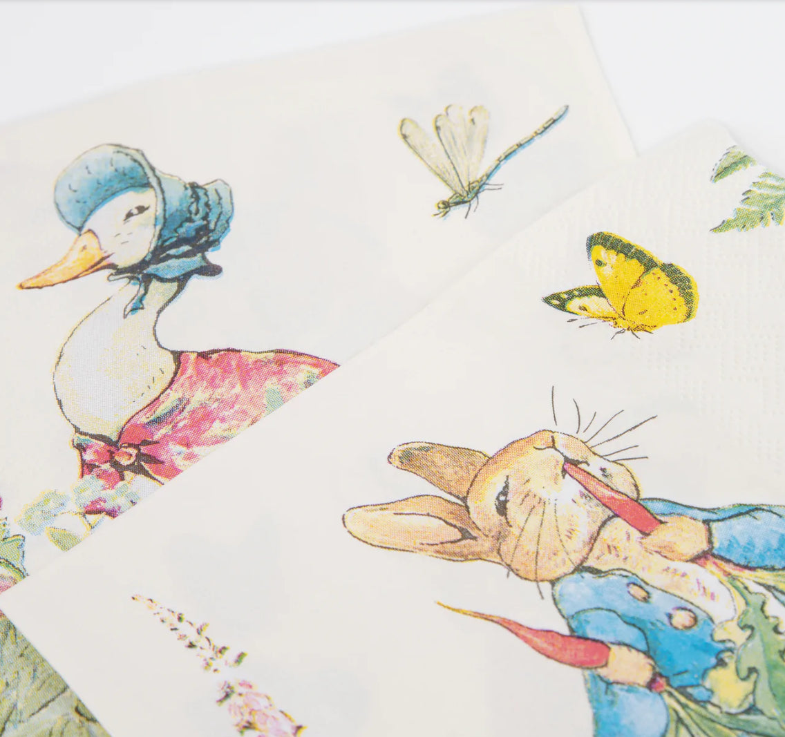 Peter Rabbit In The Garden Large Napkins (x 16)