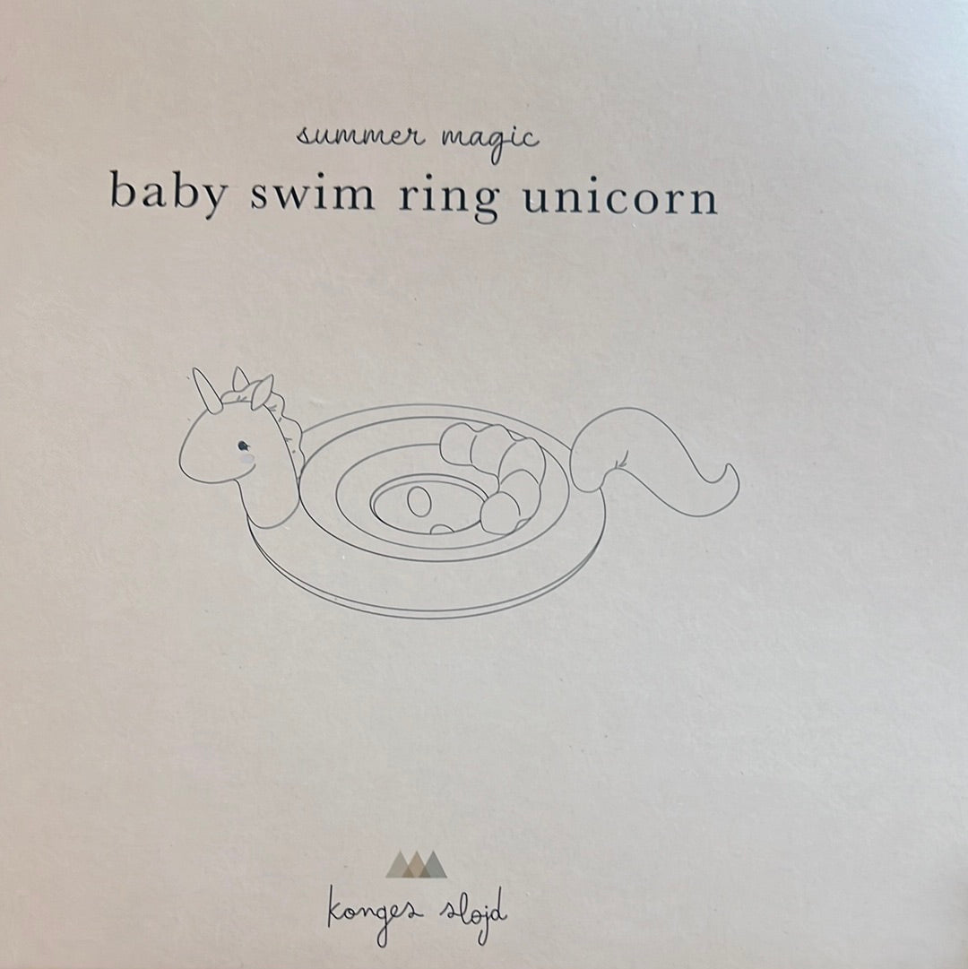 (KS4862) Baby Swim Ring Unicorn