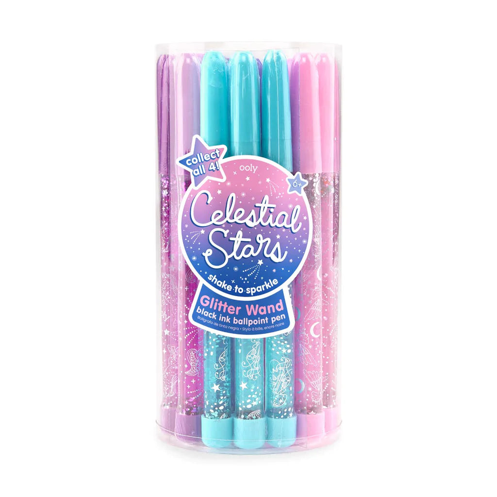 Glitter Wand Pen - Celestial Stars