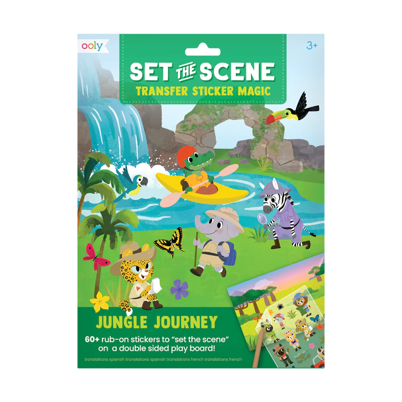 set the scene transfer stickers magic - jungle journey