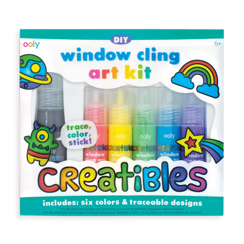 Creatibles DIY - window cling art kit for kids - OOLY