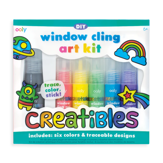 Creatibles DIY - window cling art kit for kids - OOLY