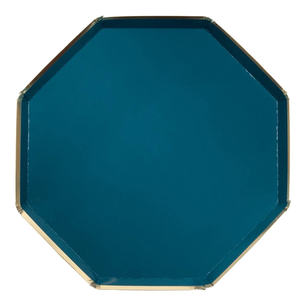 Dark Teal Dinner Plates (set of 8)