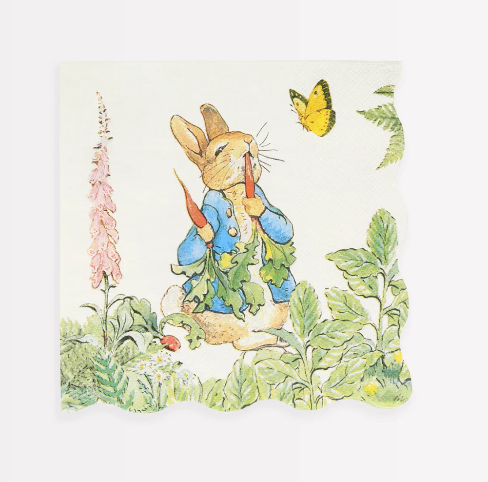 Peter Rabbit In The Garden Large Napkins (x 16)