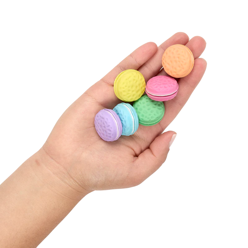 macarons scented erasers