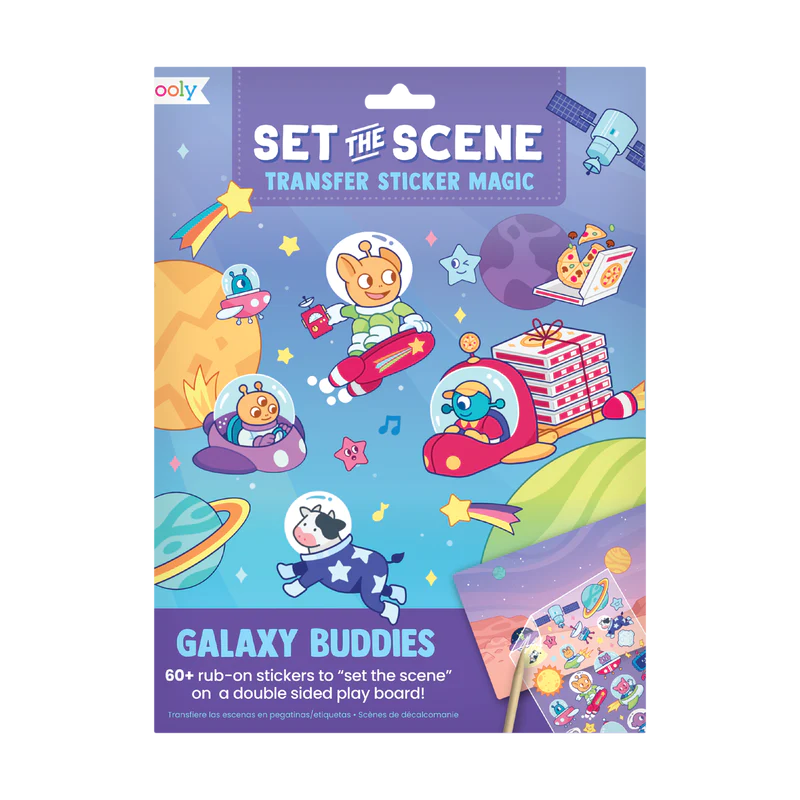 set the scene transfer stickers magic - galaxy buddies