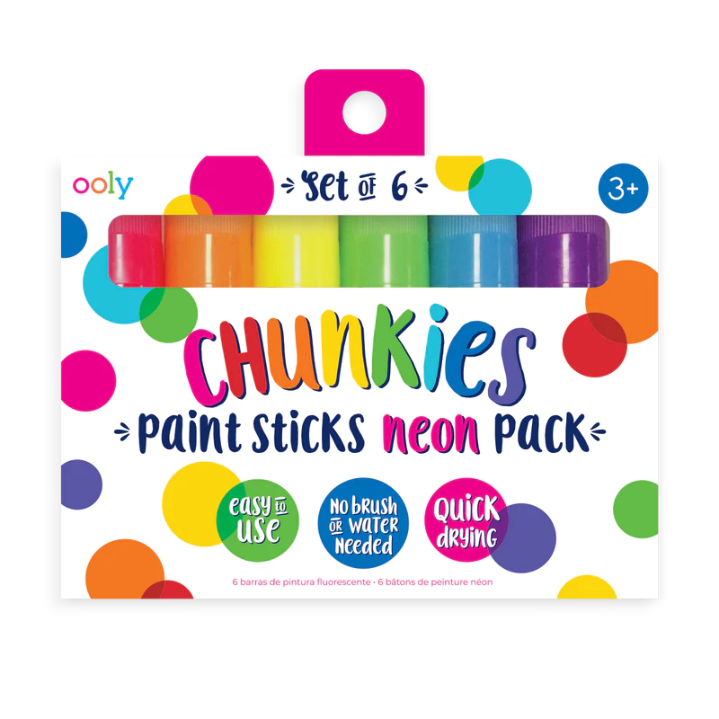 chunkies paint sticks - neon - set of 6