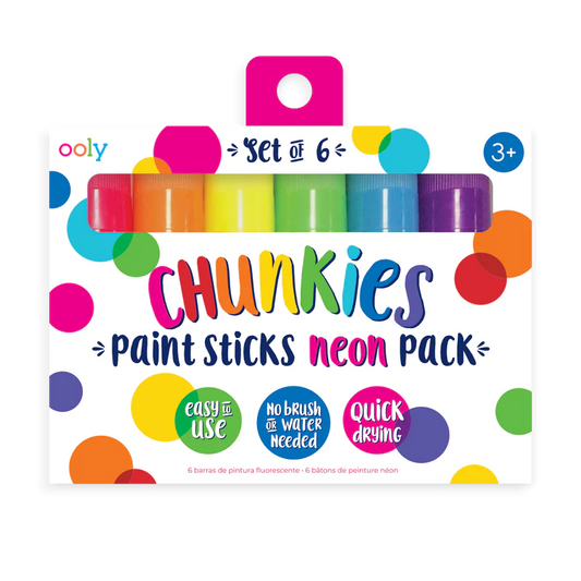 chunkies paint sticks - neon - set of 6