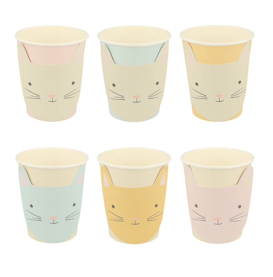 Cute Kitten Cups (x 8)