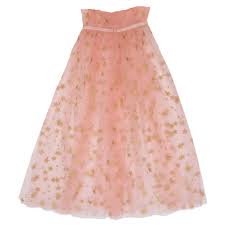 Pink Star Tulle Cape je