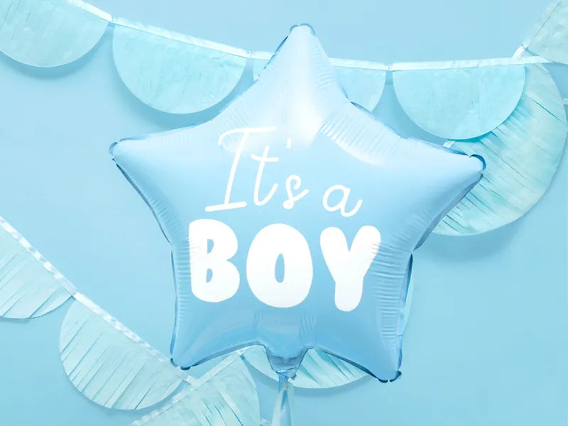 Foil Balloon Star It's a boy blue