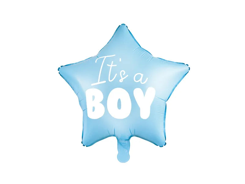 Foil Balloon Star It's a boy blue