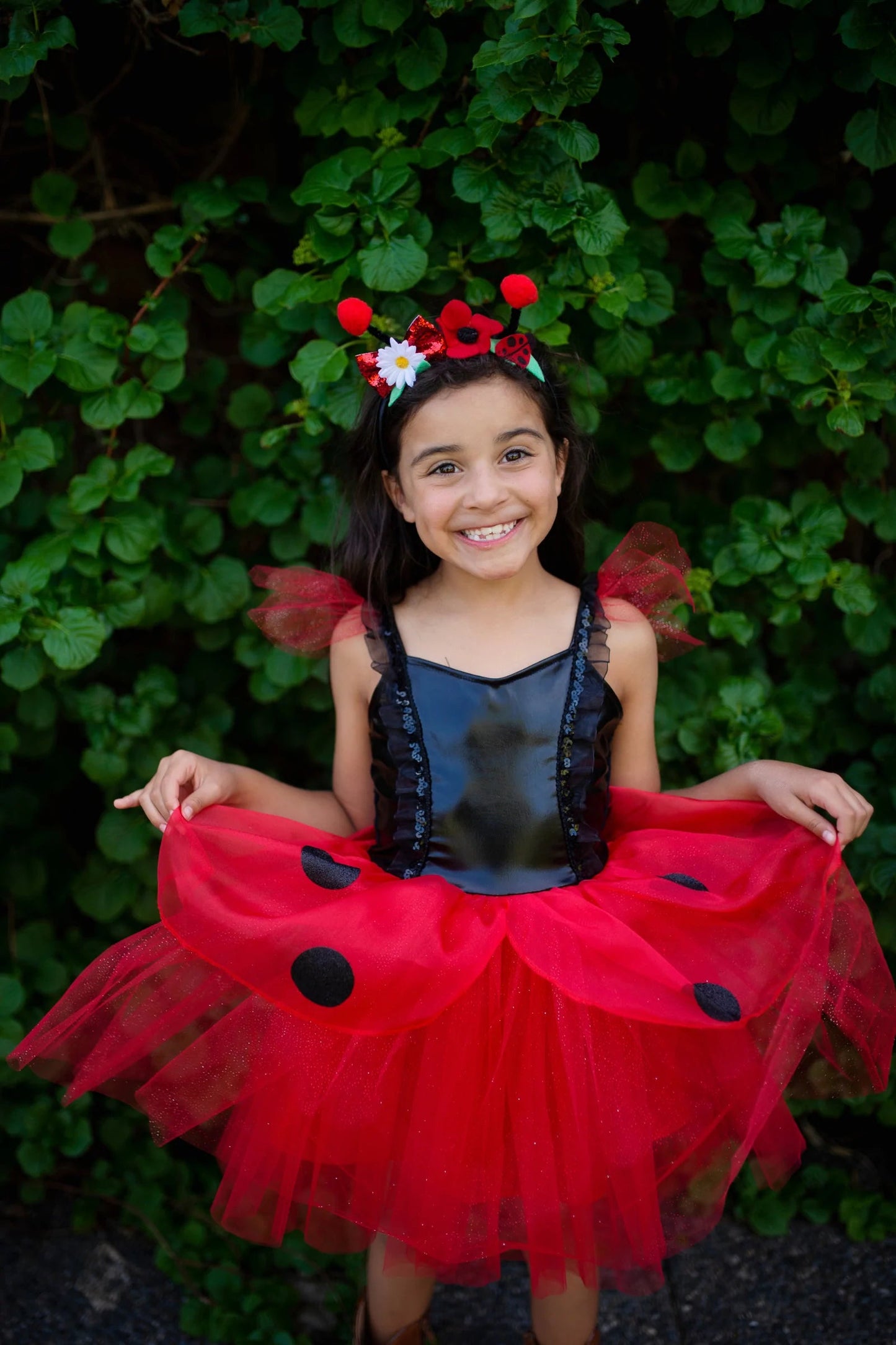 ROBE ET BANDEAU COCCINELLE - 5-6 ans