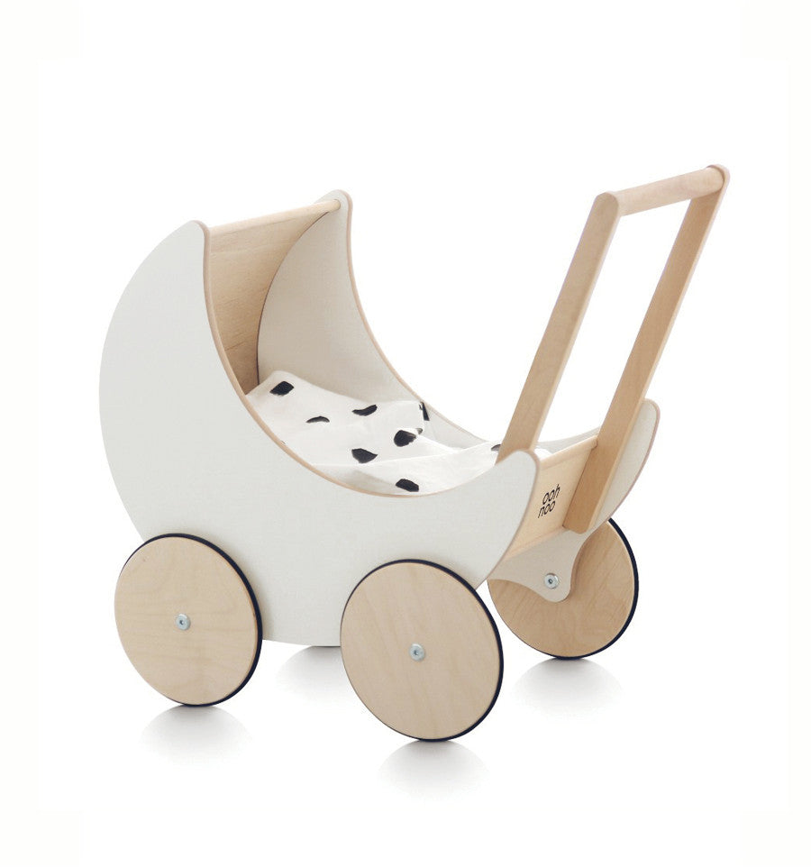 Wooden dolls pram