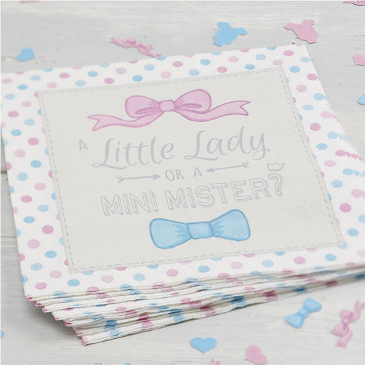 PAPER NAPKINS - LITTLE LADY OR MINI MISTER