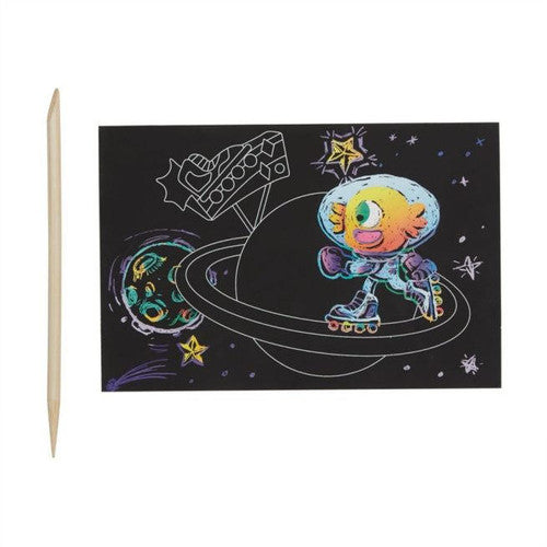 Mini Scratch & Scribble Art Kit - Wacky Universe