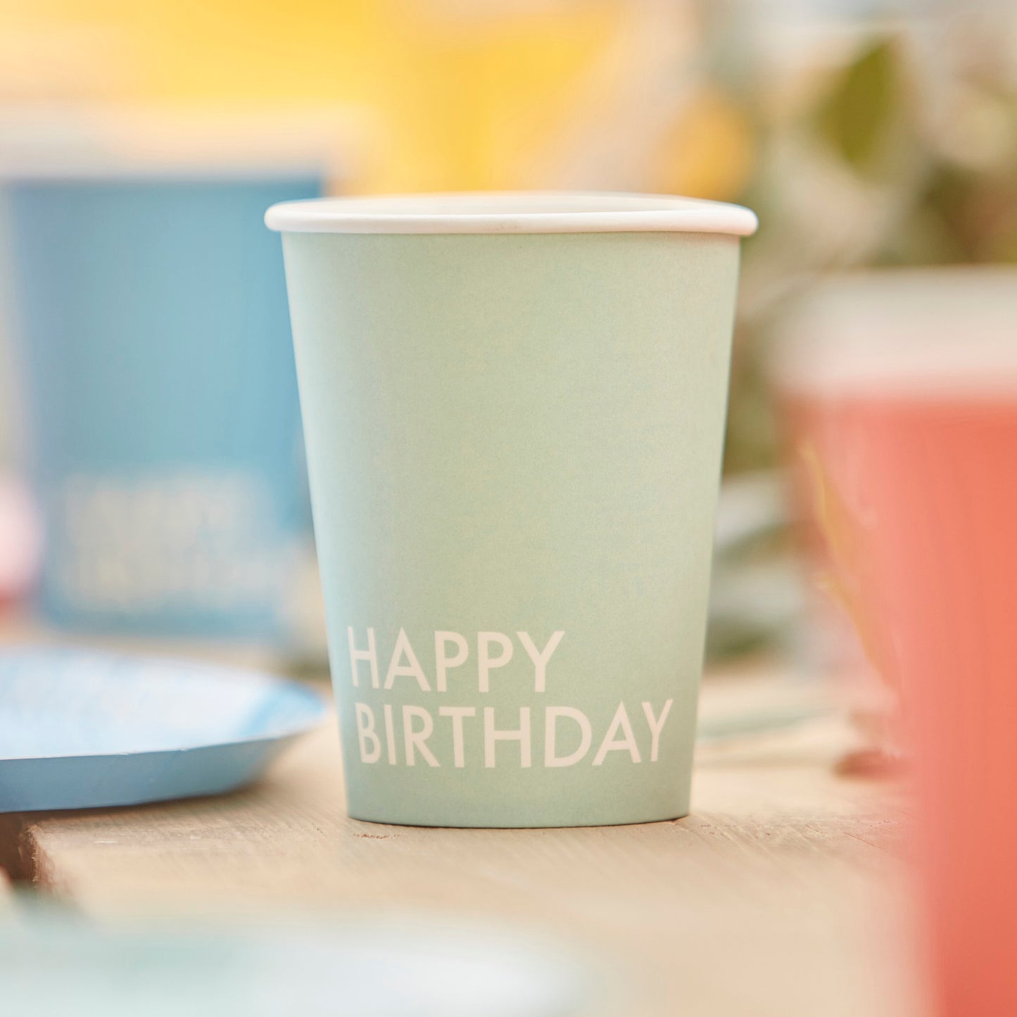 Brights Happy Birthday Paper Cups