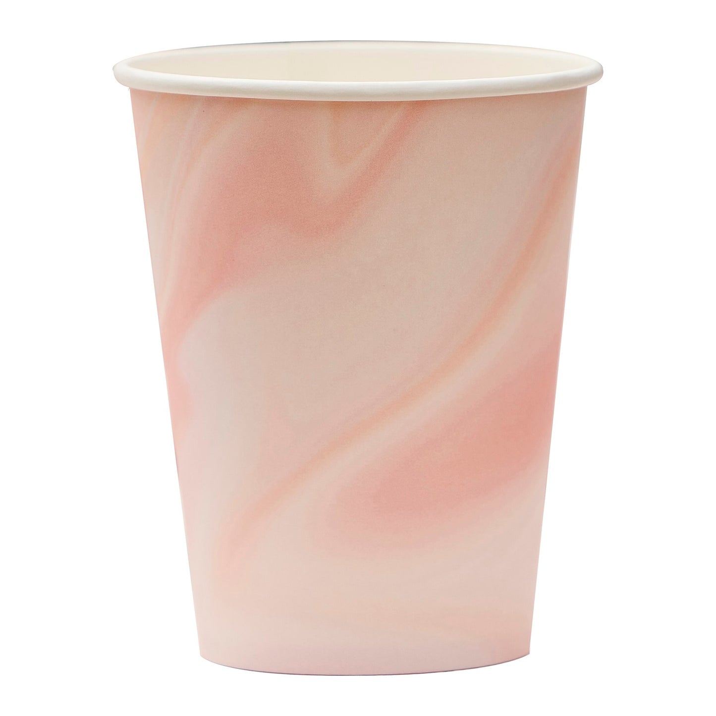 Pink Marble Print Paper Cups