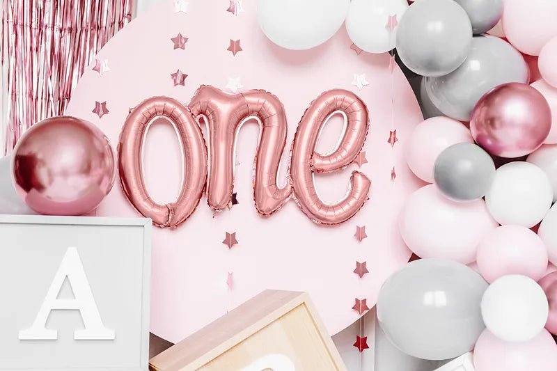 Foil balloon One rose gold