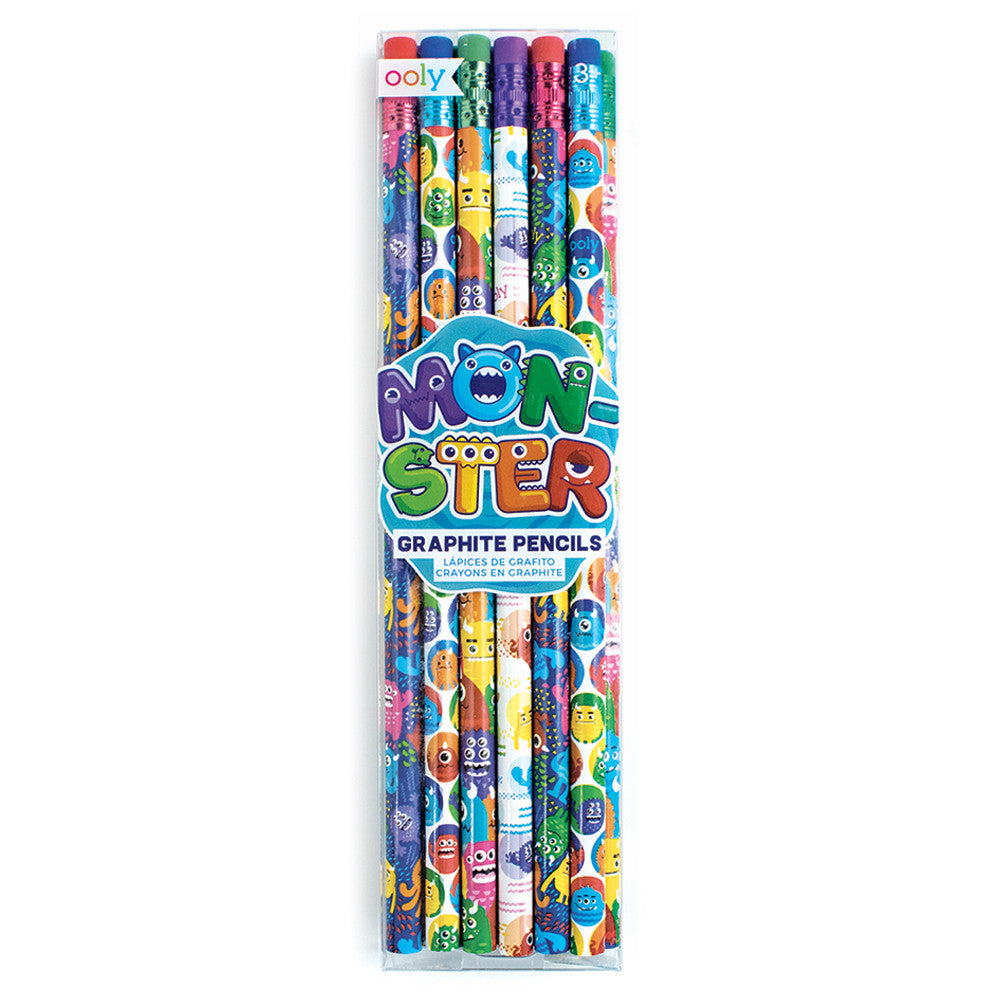 Graphite Pencils – Set of 12 – Monsters