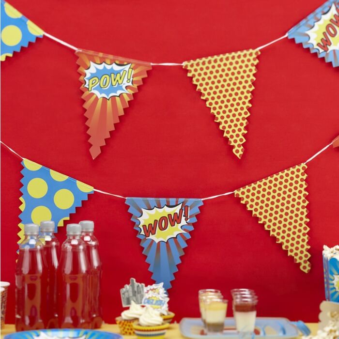 Bunting - Pop Art Superhero Party