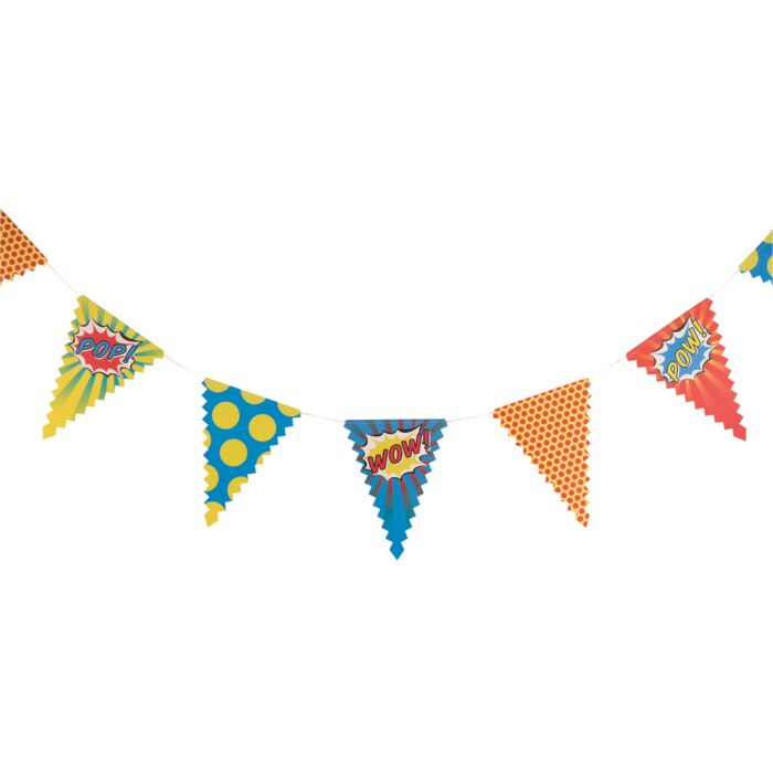 Bunting - Pop Art Superhero Party