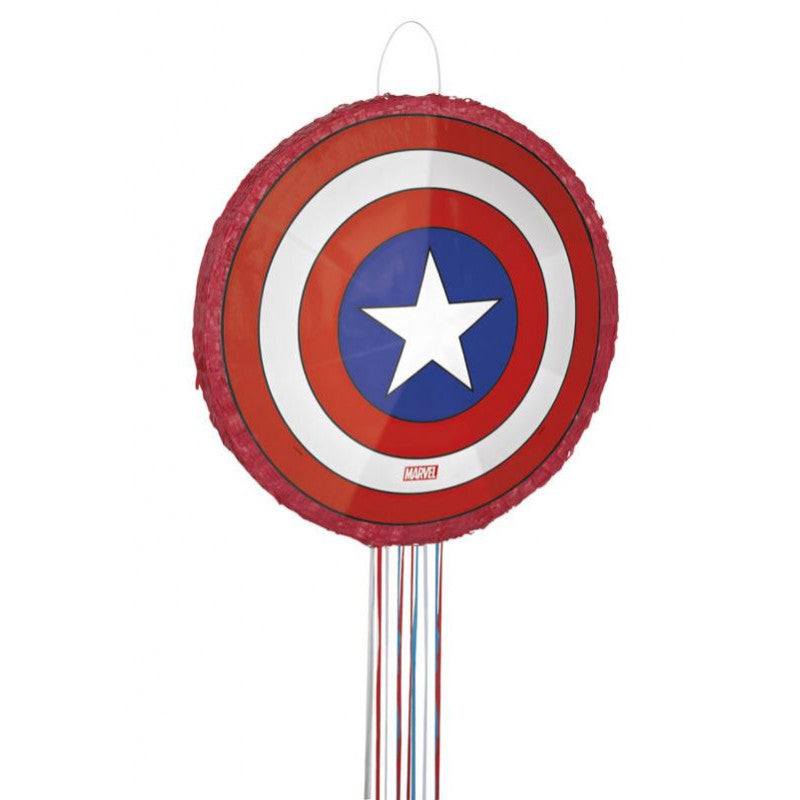 Marvel Pull Pinata - Captain America Shield