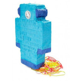 PINATA A TIRER - ROBOT BLEU 45 x 45 x 9 cm