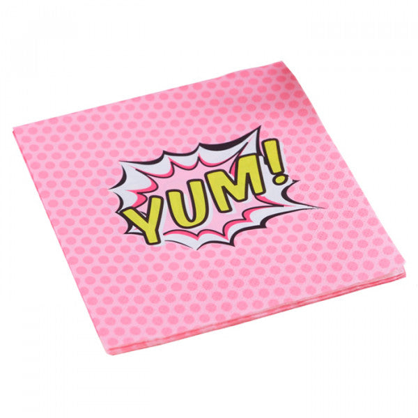 Pop Art Pink Napkins