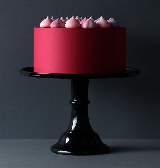 Cake stand: Large Black