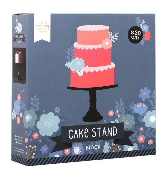 Cake stand: Large Black