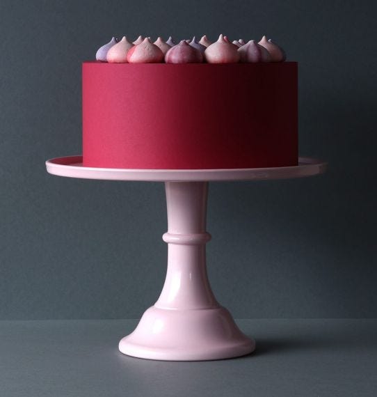 Cake Stand: Large Pink