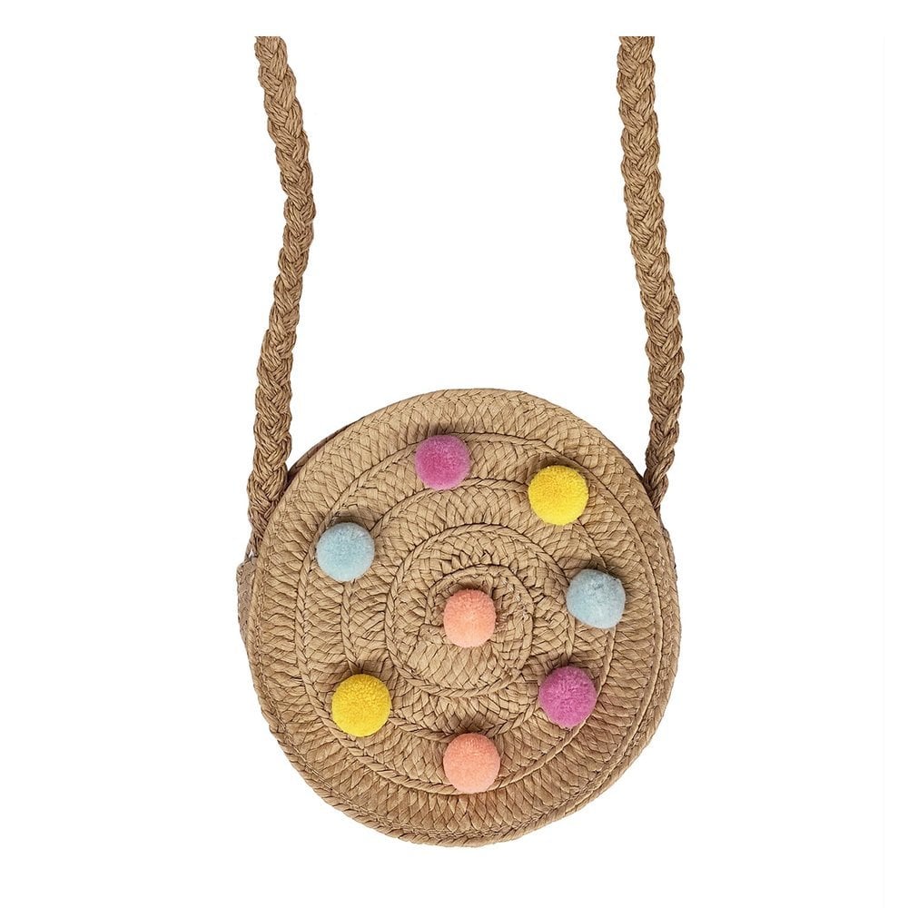 ROCKAHULA RAINBOW POM POM CROSS BODY BAG