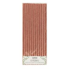 Rose Gold Foil Party Straws