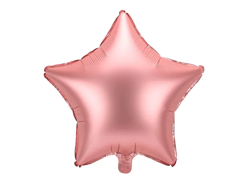 Ballon aluminium Étoile or rose - déco de fête