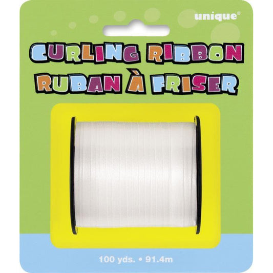 Curling Ribbon 91.4 Meter - white