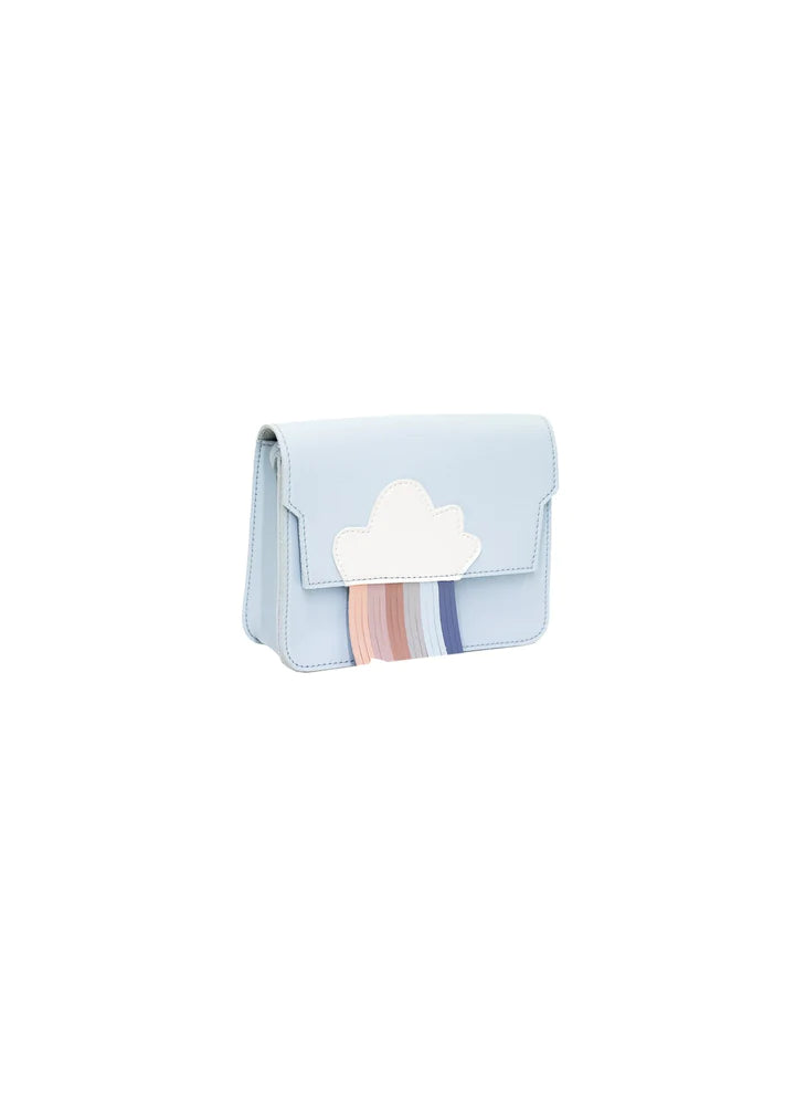 Sac bandoulière enfant - mini arc-en-ciel bleu