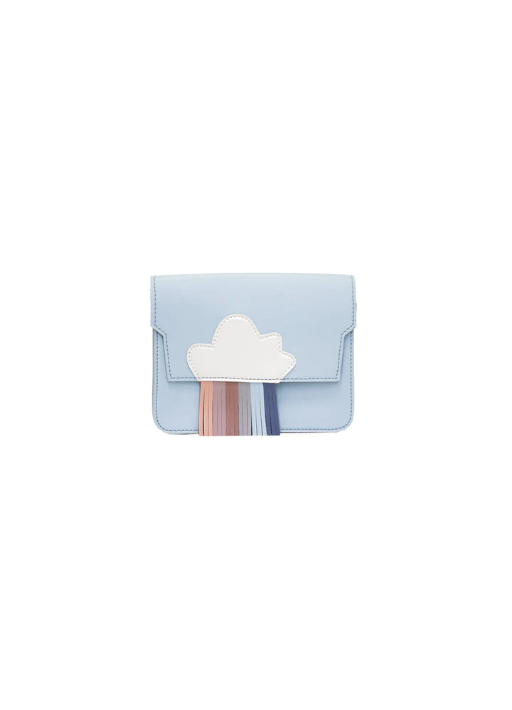 Sac bandoulière enfant - mini arc-en-ciel bleu