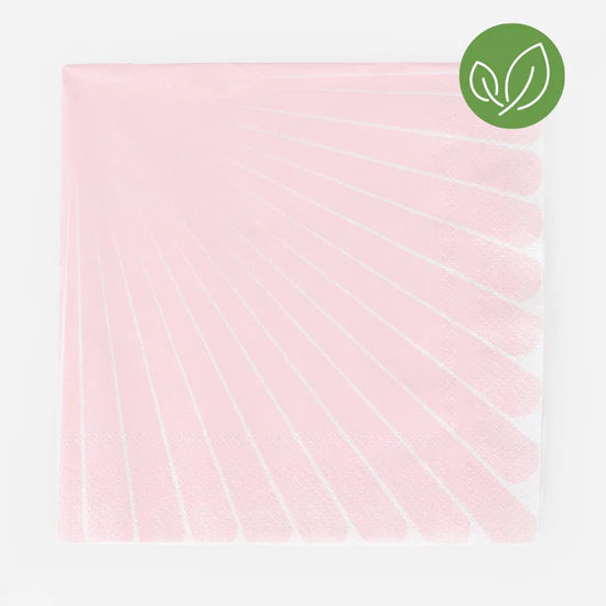 20 serviettes rose pastel - My Little Day 