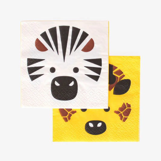 20 safari napkins