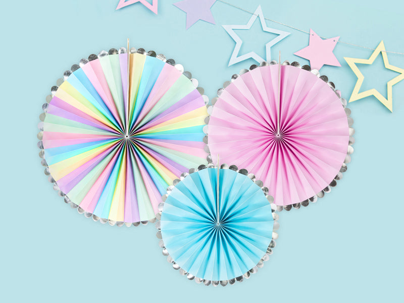 Decorative Unicorn Rosettes - 3 pieces - Party Deco