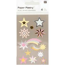 Stickers shooting star pastel